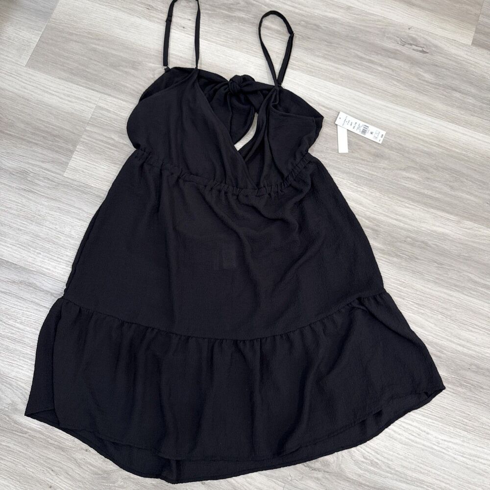 NWT-CELEBRITY PINK SWIM WOMENS LIGHTWEIGHT BLACK COVER UP/MINI DRESS XXL